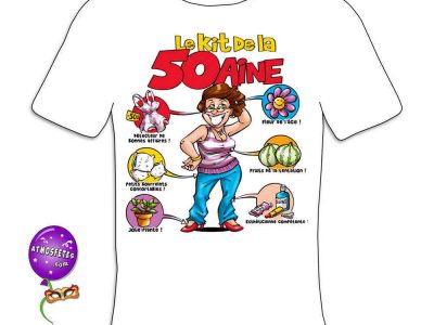 Tee Shirt Humour Femme Kit De La Cinquantaine Tee Shirt Humour Femme Kit De La Cinquantaine