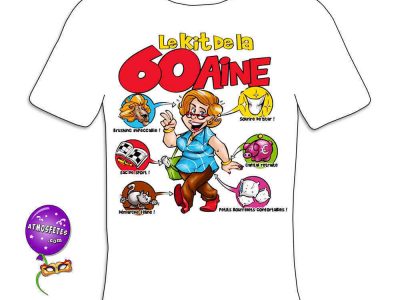 ANNIVERSAIRE 60 ANS/VISUEL/DESIGN/MOTIF/HUMOUR' T-shirt Femme