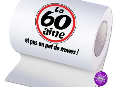 Papier toilette d'anniversaire - 60 ans