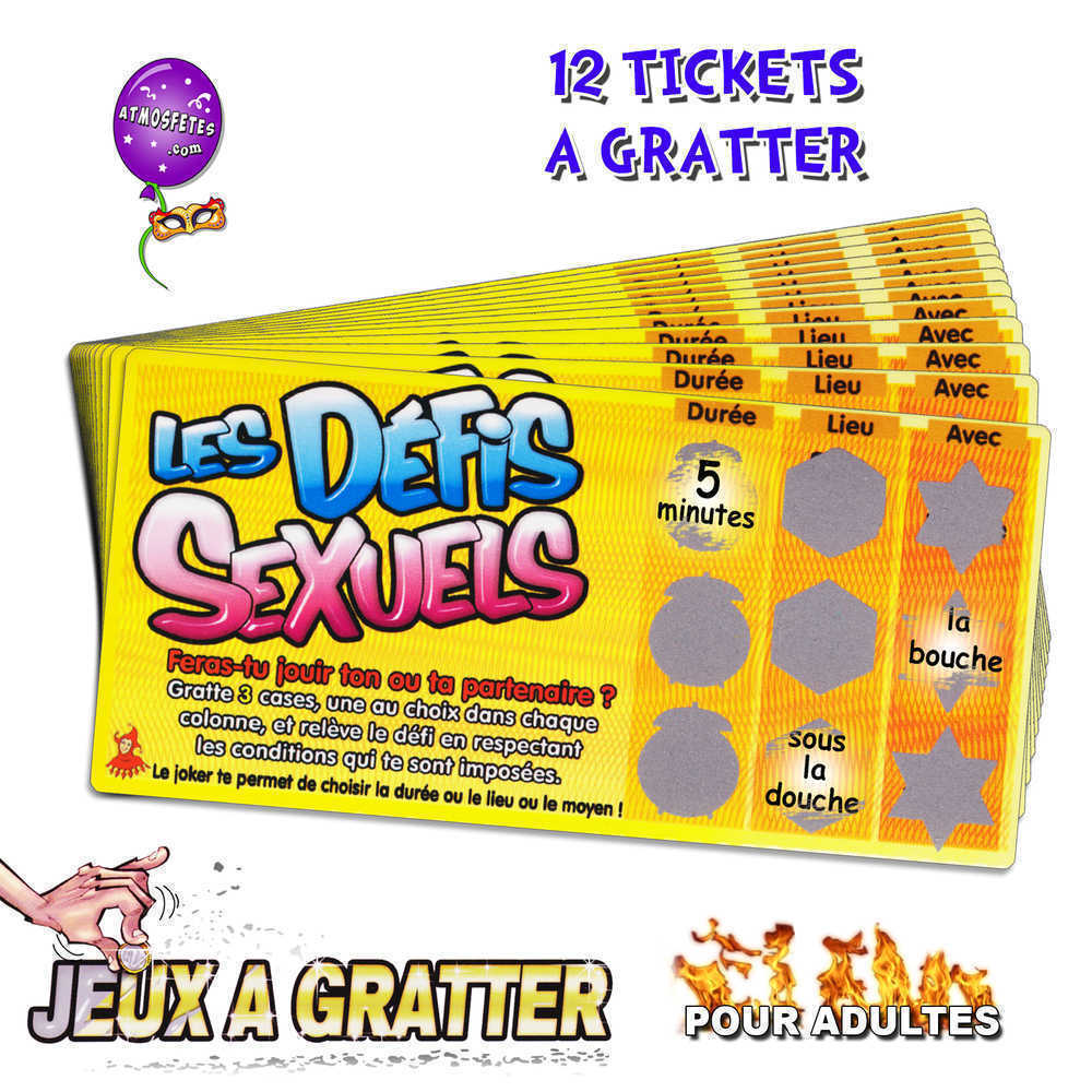 Jeu à gratter coquin - Les défis sexuels - Atmosfêtes