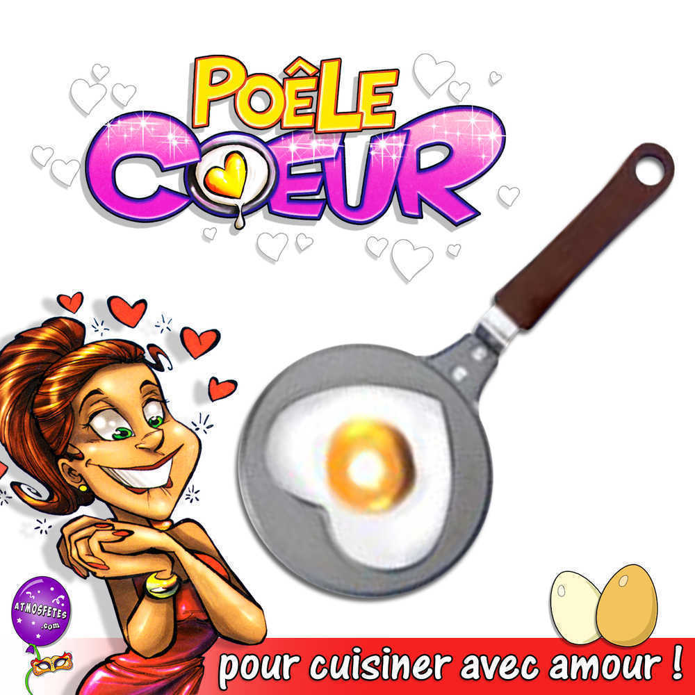 Mini-poêle cœur pour œuf sur plat 